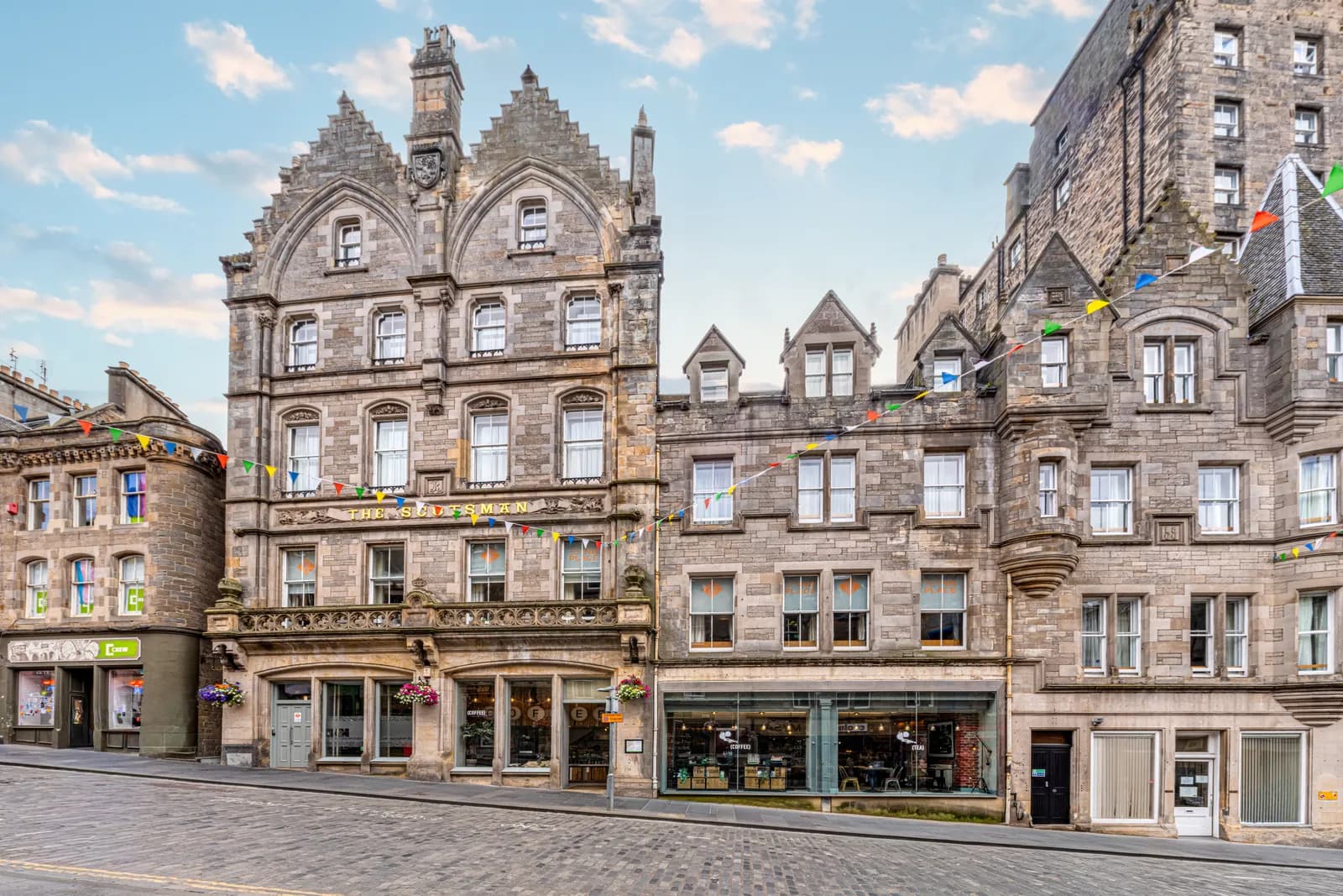 The Inn Place facade on Cockburn Street, Edinburgh Old Town