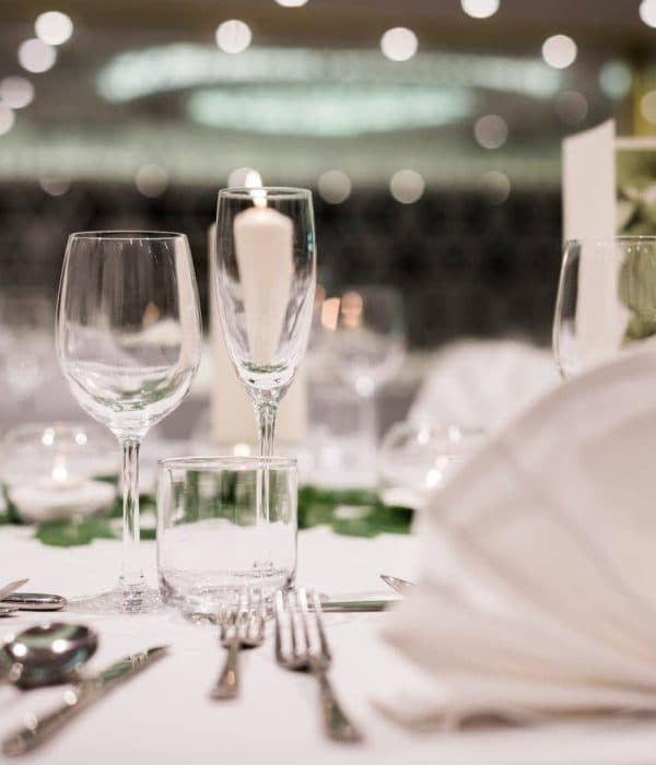 Wedding table setting